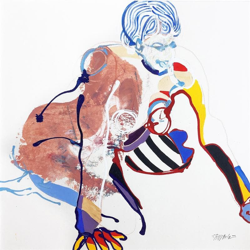 Peinture 5724 par Cressanne | Tableau Figuratif Nu Acrylique