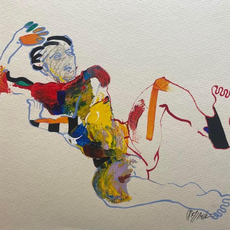 Peinture 5005 par Cressanne | Tableau Figuratif Nu Acrylique