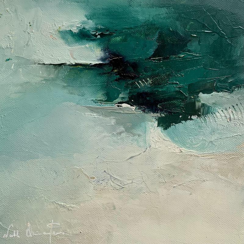 Painting Tempête dans la tête by Dumontier Nathalie | Painting Abstract Minimalist Oil