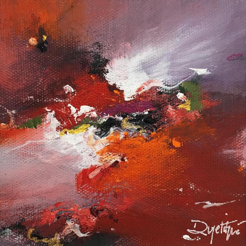 Painting Vision by Dupetitpré Roselyne | Painting Abstract Minimalist Oil