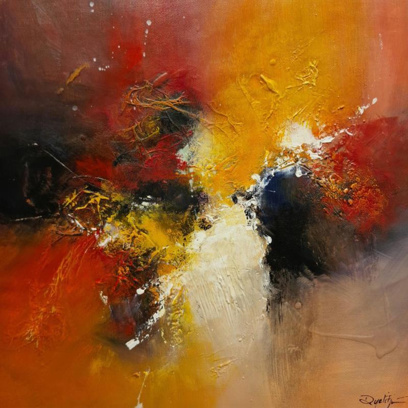 Pintura la lumière de la nuit por Dupetitpré Roselyne | Pintura Abstracto Minimalista Aceite