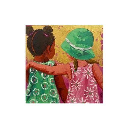 Peinture Color par Escobar Francesca | Tableau Figuratif Acrylique Portraits, Scènes de vie