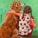 Painting Compañeros by Escobar Francesca | Painting Figurative Life style Acrylic
