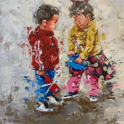 Painting Escena nepali by Escobar Francesca | Painting  Acrylic