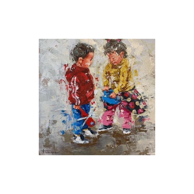 Painting Escena nepali by Escobar Francesca | Painting Acrylic