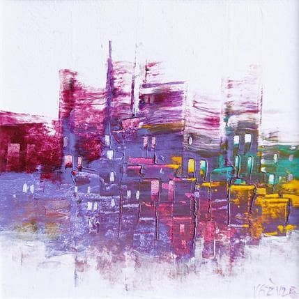 Painting Lumière du soir by Fièvre Véronique | Painting Figurative Acrylic Urban