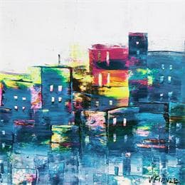 Painting Soleil du matin by Fièvre Véronique | Painting Figurative Acrylic Urban