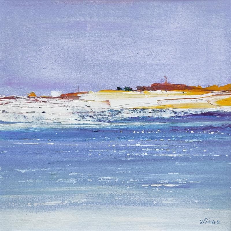 Painting La dune #1 by Fièvre Véronique | Painting Figurative Marine Acrylic