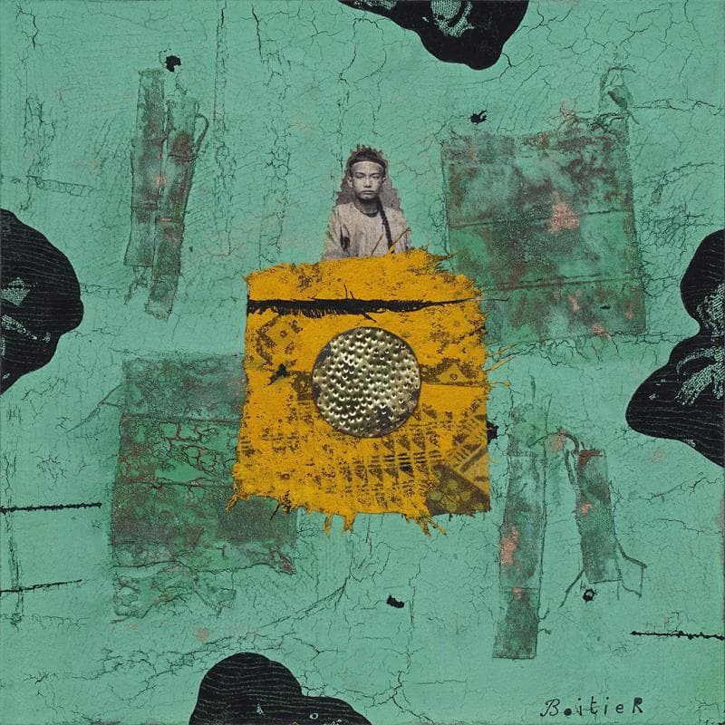 Painting 25-108 by Boitier Thierry | Painting Abstract Portrait Acrylic