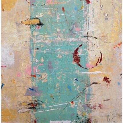 Peinture Senal Verde par Jiménez Conesa Francisco | Tableau Abstrait Acrylique minimaliste