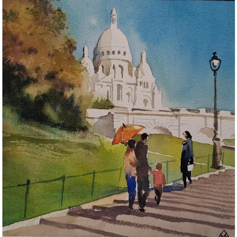 Peinture Paris - J13 par Khodakivskyi Vasily | Tableau Aquarelle