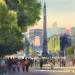 Pintura Paris s24 por Khodakivskyi Vasily | Pintura Figurativo Urbano Acuarela