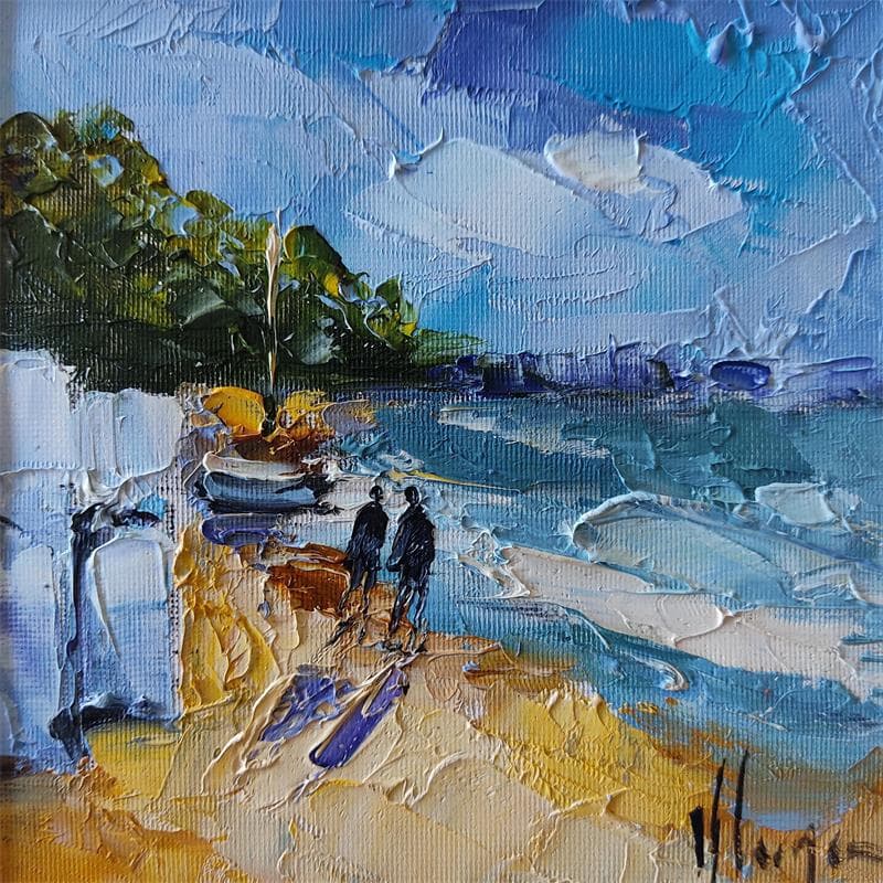 Gemälde KLDOA046 von Kleiner Dominique | Gemälde Abstrakt Alltagsszenen Öl