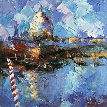 Painting Sans titre 3 by Kleiner Dominique | Painting Abstract Oil Landscapes