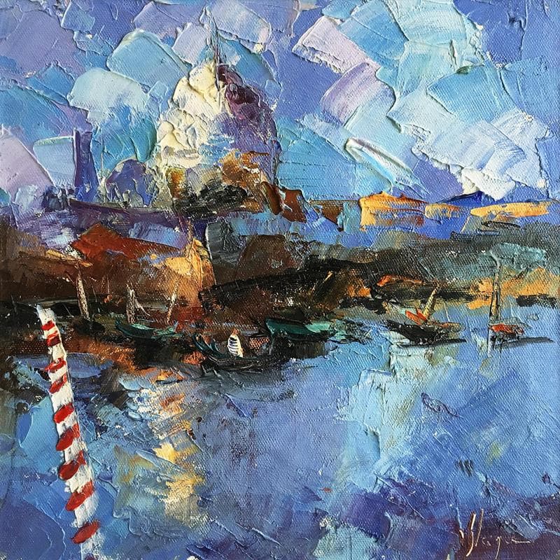 Pintura Sans titre 3 por Kleiner Dominique | Pintura Abstracto Paisajes Aceite