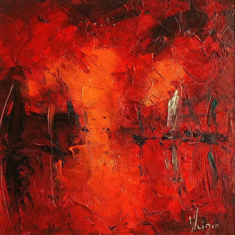 Painting Sans titre 4 by Kleiner Dominique | Painting Abstract Marine Oil