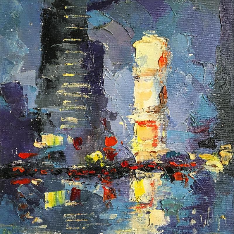 Painting Sans titre 5 by Kleiner Dominique | Painting Abstract Urban Oil