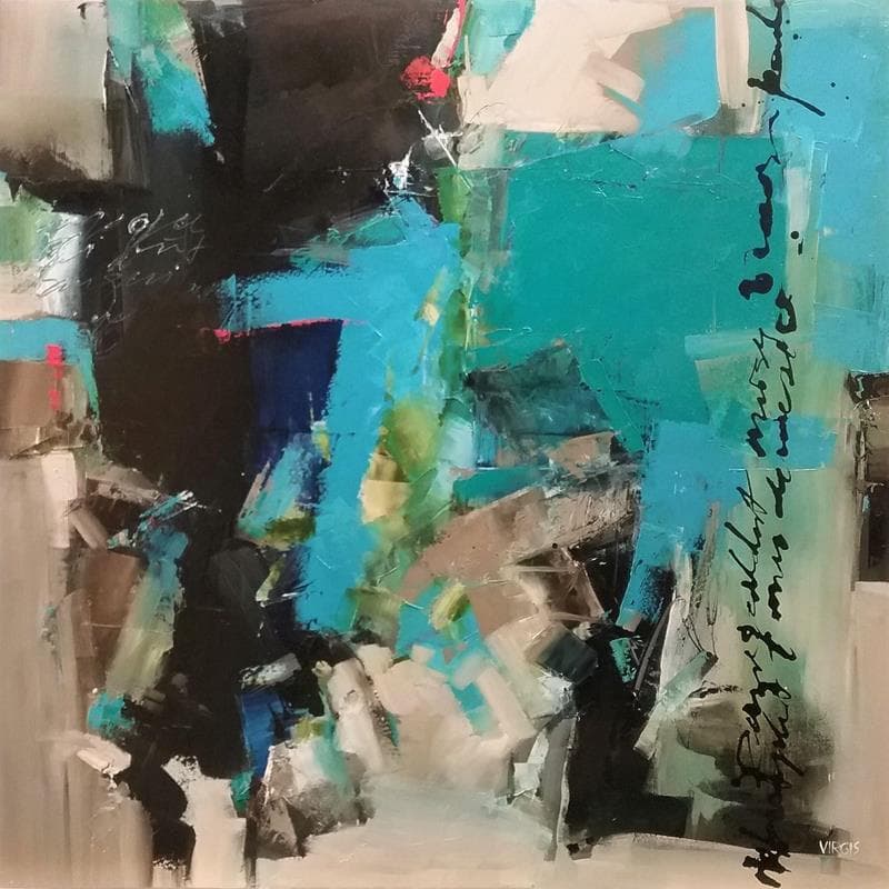 Painting Journey by Virgis | Painting Abstract Minimalist Oil