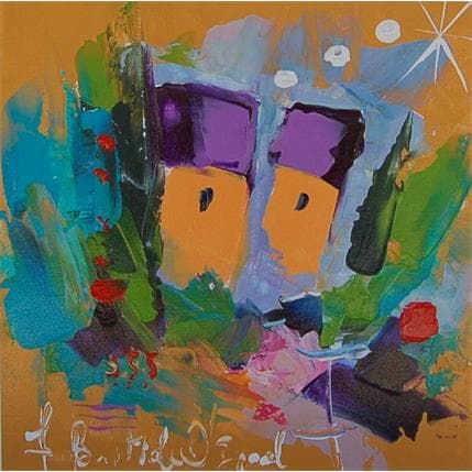 Peinture Trésor par Bastide d´Izard Armelle | Tableau Abstrait Acrylique