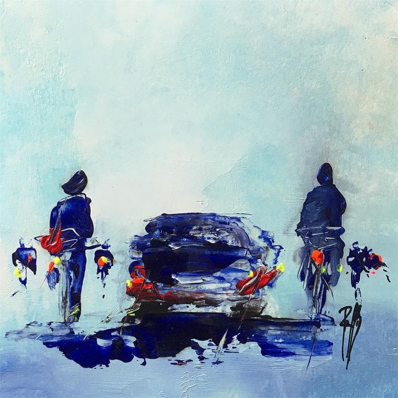 Painting Circulation by Raffin Christian | Painting Figurative Life style Oil