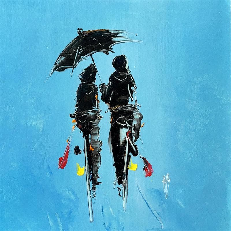 Painting Partage by Raffin Christian | Painting Figurative Life style Oil