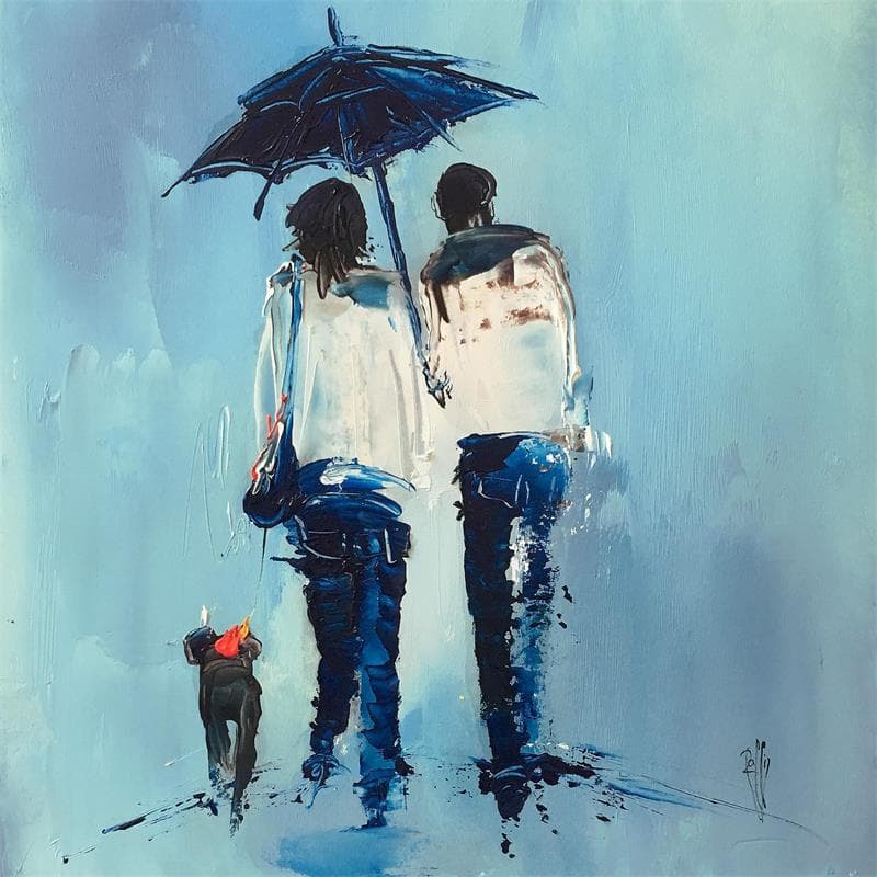 Painting Balade song by Raffin Christian | Painting Figurative Life style Oil