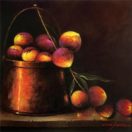 Painting Wealth of the gods by Chico Souza | Painting Figurative Oil Still-life