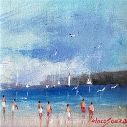 Peinture Ferias par Chico Souza | Tableau Figuratif Huile Paysages