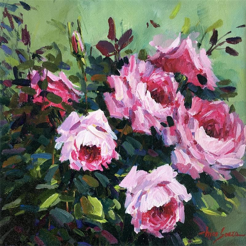 Painting Emoções 1 by Chico Souza | Painting Figurative Landscapes Oil