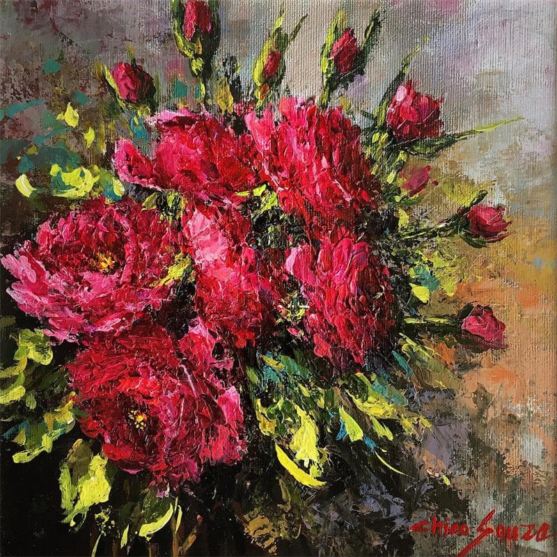 Painting Espatulando by Chico Souza | Painting Figurative Landscapes Oil