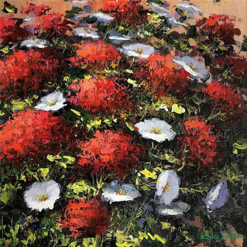 Pintura Linda visão por Chico Souza | Pintura Figurativo Paisajes Aceite