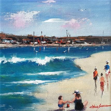 Painting Encosta de Ilhabéla by Chico Souza | Painting Figurative Oil Landscapes