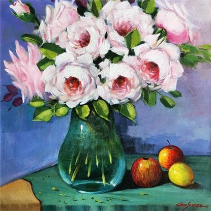 Painting Pano verde by Chico Souza | Painting Figurative Oil Still-life