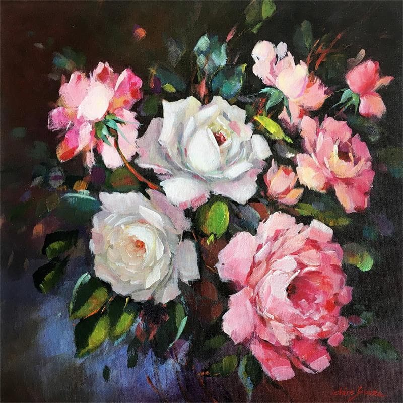 Painting Felicidade by Chico Souza | Painting Figurative Landscapes Oil