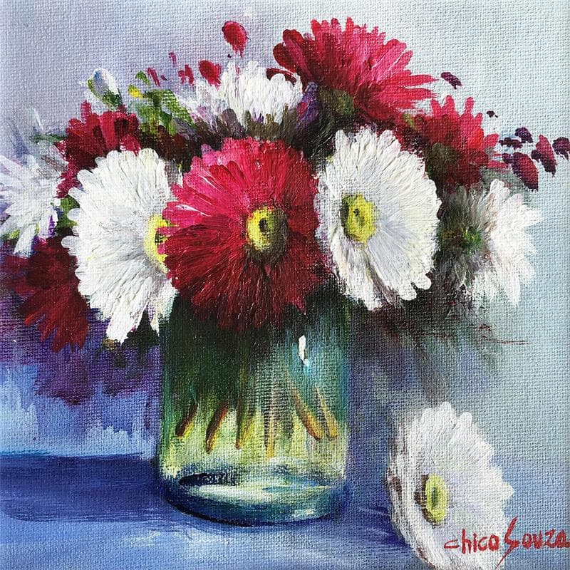 Painting Transparencia 2 by Chico Souza | Painting Figurative Still-life Oil