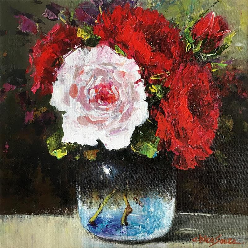 Painting Transparência by Chico Souza | Painting Figurative Still-life Oil