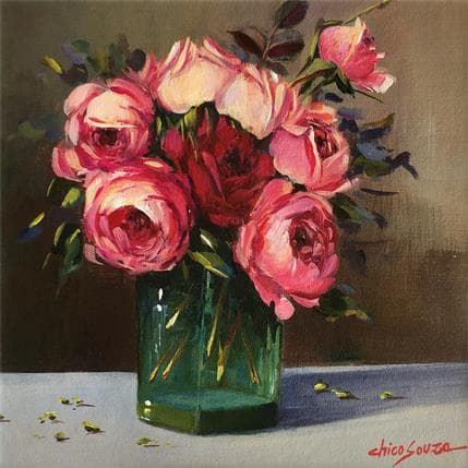 Painting Emoções 2 by Chico Souza | Painting Figurative Oil Still-life