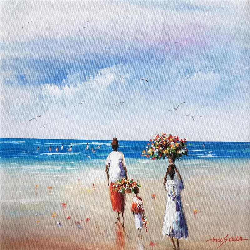 Peinture Refresco do mundo par Chico Souza | Tableau Figuratif Paysages Huile