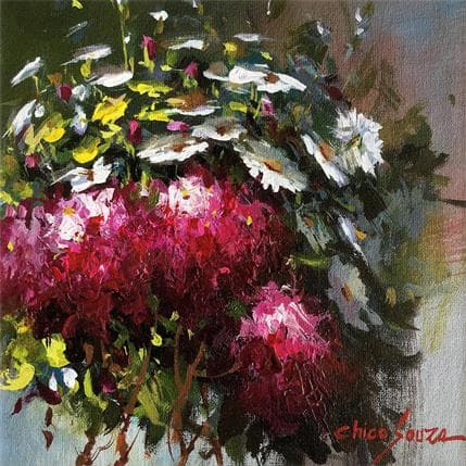 Painting Flor de cipo by Chico Souza | Painting Figurative Oil Landscapes