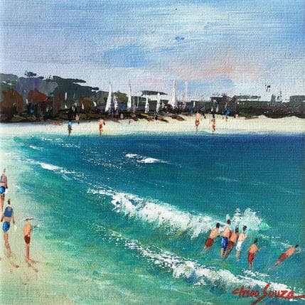 Painting Encontro de amigos by Chico Souza | Painting Figurative Oil Life style