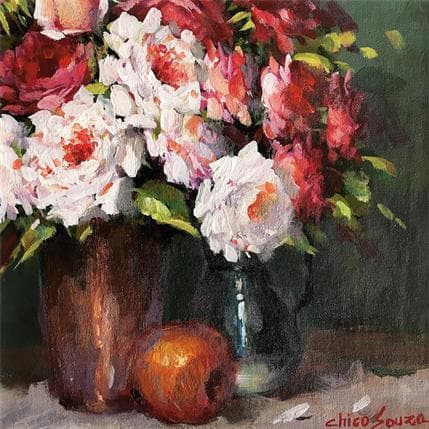 Painting Bagunçando o coreto by Chico Souza | Painting Figurative Oil Still-life