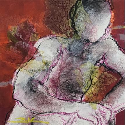 Painting Vision oblong by Kerbastard Béatrice | Painting Figurative Acrylic Nude