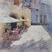 Painting Pot aux remparts by Seruch Capouillez Isabelle | Painting Figurative Urban Life style Watercolor
