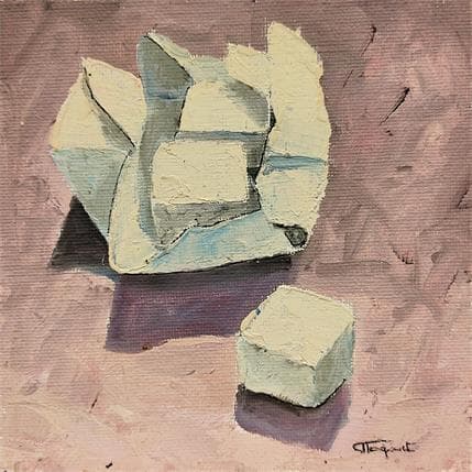 Peinture Sucre emballé par Tognet | Tableau Figuratif Huile Natures mortes