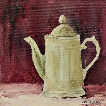 Peinture Cafetière par Tognet | Tableau Figuratif Huile Natures mortes