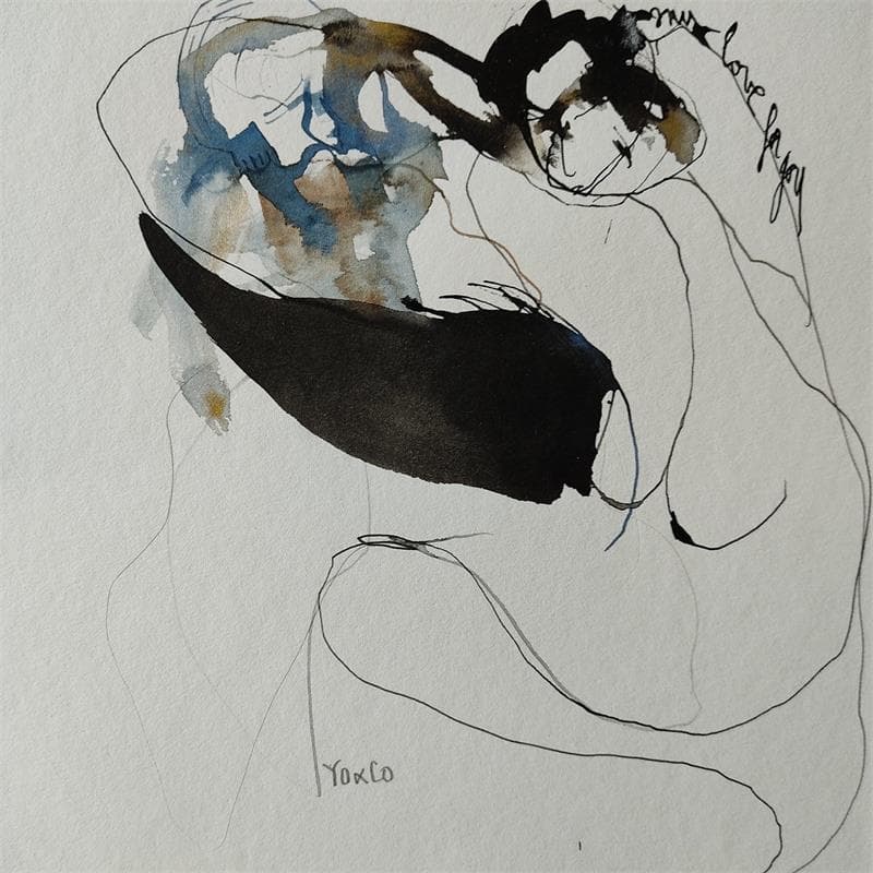 Gemälde Cadavre exquis 16 von YO&CO | Gemälde Figurativ Akt