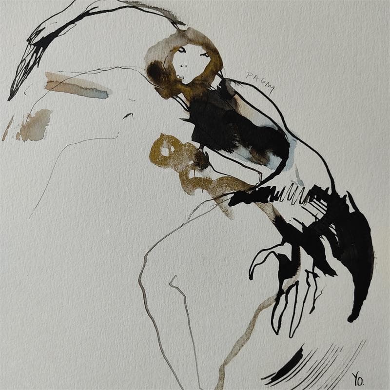 Painting Cadavre exquis 9 by YO&CO | Painting Figurative Nude