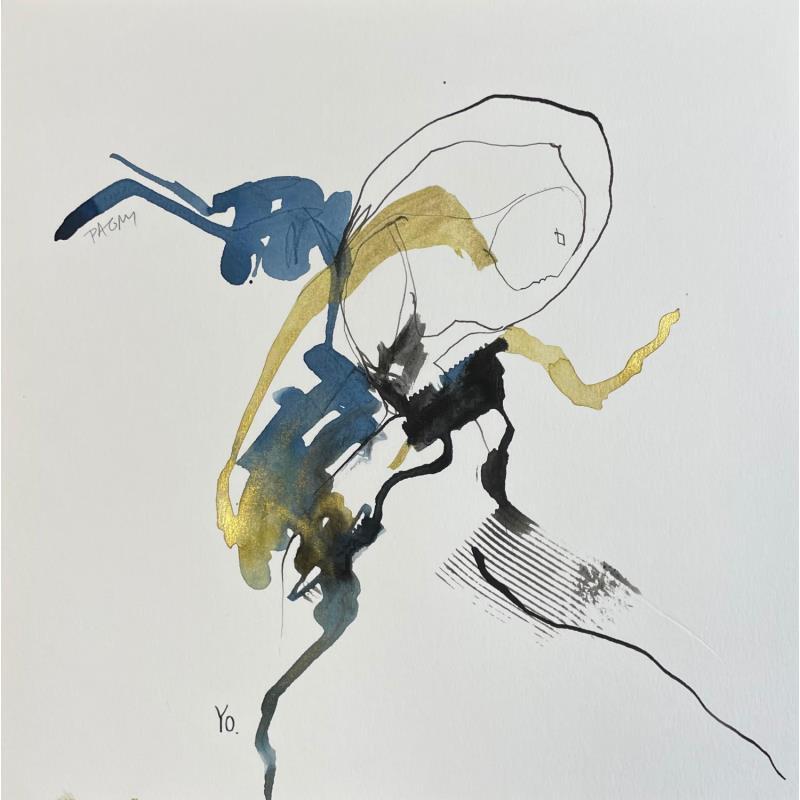 Peinture Cadavre exquis 17 par YO&CO | Tableau Figuratif Nu Minimaliste Noir & blanc