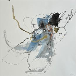 Painting Cadavre exquis 21 by YO&CO | Painting Abstract Black & White