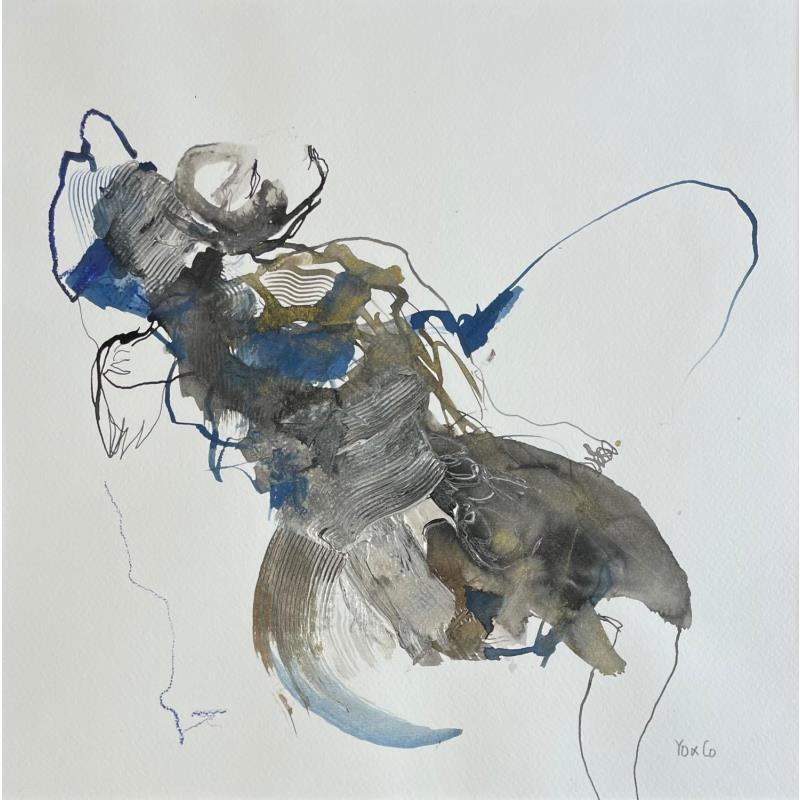 Painting Cadavre exquis 10 by YO&CO | Painting Abstract Black & White